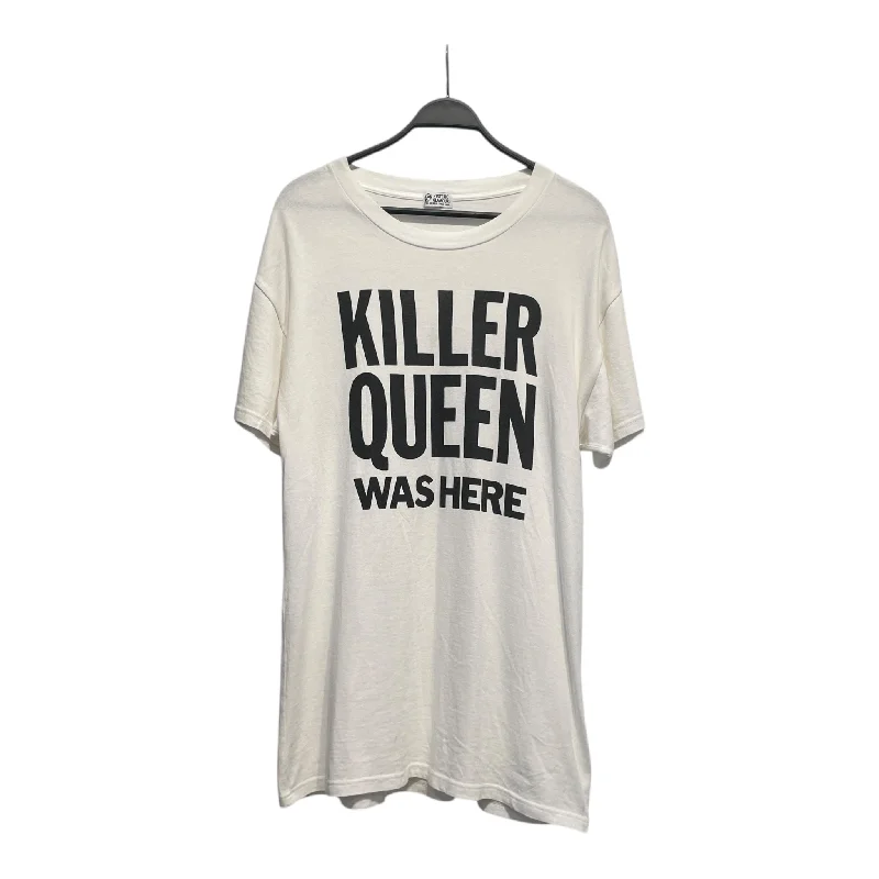 HYSTERIC GLAMOUR/T-Shirt/FREE/WHT/Cotton/01172C08 Zippered Front Buttoned Front Snap Front HYSTERIC GLAMOUR/T-Shirt/FREE/WHT/Cotton/01172C08 Zippered Front Buttoned Front Snap Front