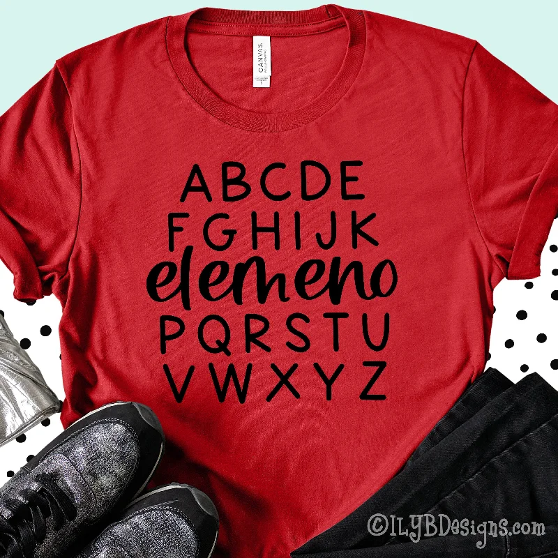 ABC Elemeno P Funny Teacher Shirt | Back to School Teacher Shirts Fitted T-Shirt Seamless Stretchy ABC Elemeno P Funny Teacher Shirt | Back to School Teacher Shirts Fitted T-Shirt Seamless Stretchy