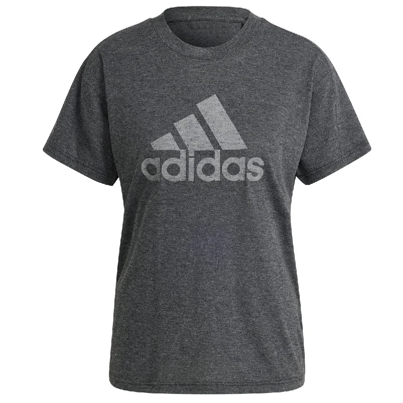 adidas Winners 3.0 Short Sleeve Tee - Womens - Black Metallic/Grey Collared Crew Neck Turtle Neck adidas Winners 3.0 Short Sleeve Tee - Womens - Black Metallic/Grey Collared Crew Neck Turtle Neck
