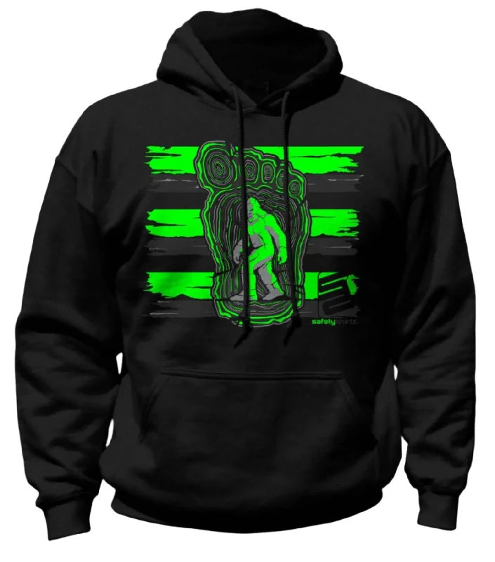 SafetyShirtz Bigfoot Graphic Hi-Vis Safety Stripe Hoodie Mesh Blend Leather Blend Suede Blend SafetyShirtz Bigfoot Graphic Hi-Vis Safety Stripe Hoodie Mesh Blend Leather Blend Suede Blend