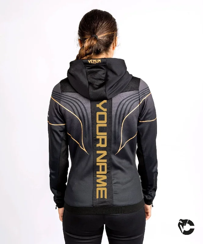 Sweatshirt à Capuche Femme Personnalisé UFC Venum Authentic Fight Night 2.0 - Champion Zippered Front Buttoned Front Snap Front Sweatshirt à Capuche Femme Personnalisé UFC Venum Authentic Fight Night 2.0 - Champion Zippered Front Buttoned Front Snap Front