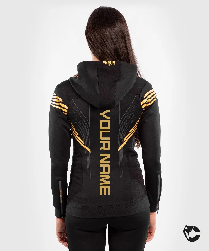Sweatshirt à Capuche Femme Personnalisé UFC Venum Authentic Fight Night - Champion Striped Floral Plaid Sweatshirt à Capuche Femme Personnalisé UFC Venum Authentic Fight Night - Champion Striped Floral Plaid