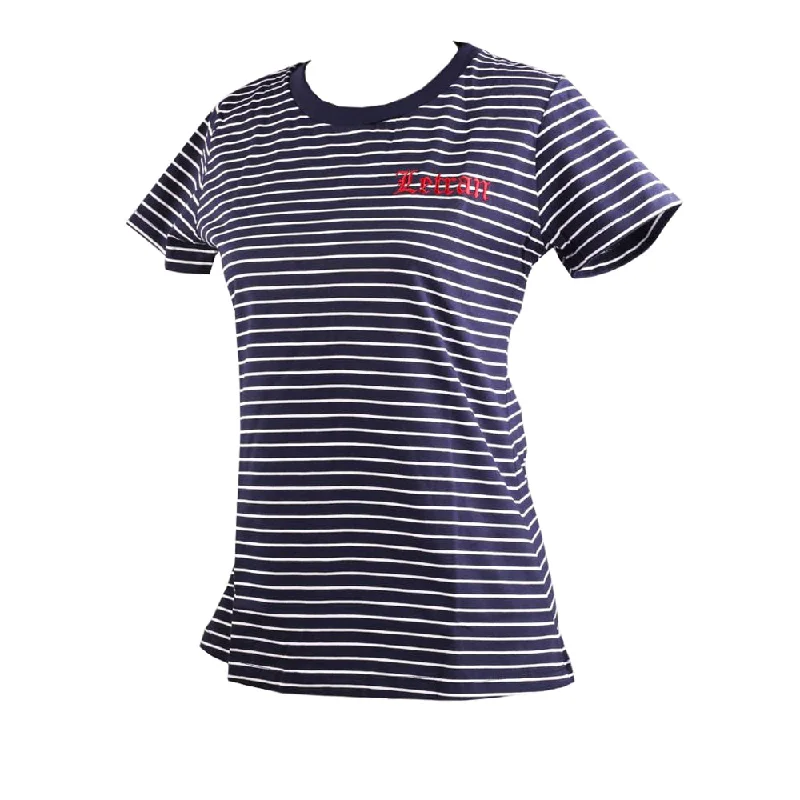 Universidad Women's Letran Candy Stripe Tee Chenille Fabric Brocade Fabric Lace Fabric Universidad Women's Letran Candy Stripe Tee Chenille Fabric Brocade Fabric Lace Fabric