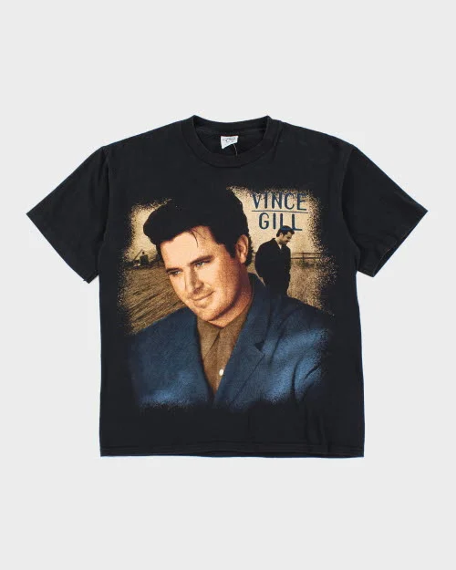 Vintage 90's Vince Gill Country Music T-Shirt - M Anti-Pilling Machine Wash Handmade Vintage 90's Vince Gill Country Music T-Shirt - M Anti-Pilling Machine Wash Handmade