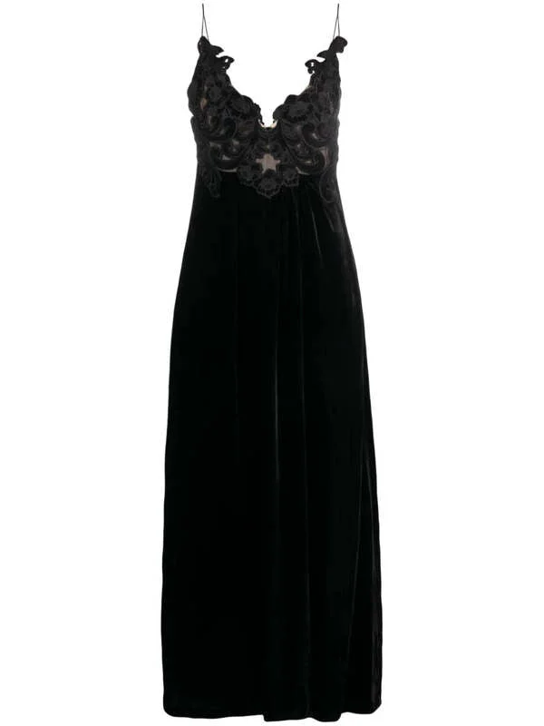 ZIMMERMANN "Sensory" Velvet Slip Dress