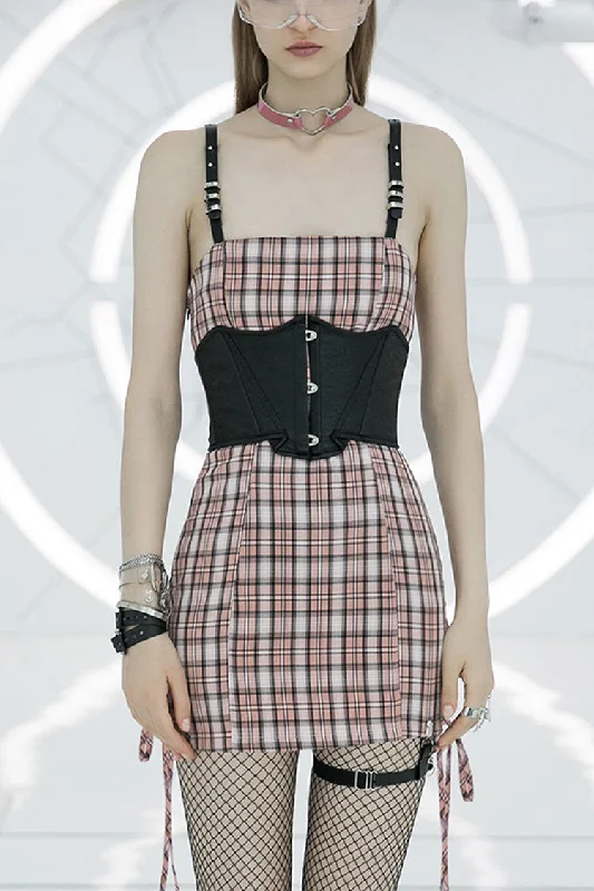 Cute High Waist Women's Steam Punk Strap Dress