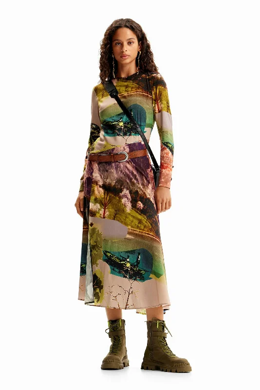 Desigual + M. Christian Lacroix Collage Dress - Tutti Fruti