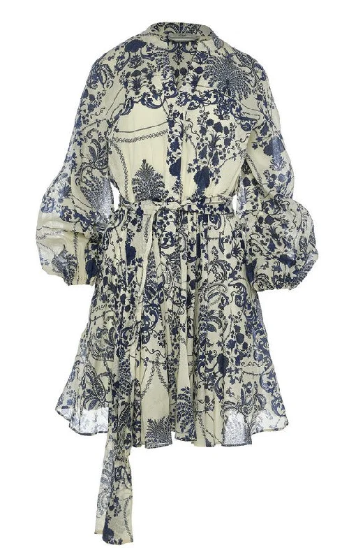 Devotion Twins Megan Dress - Blue Print