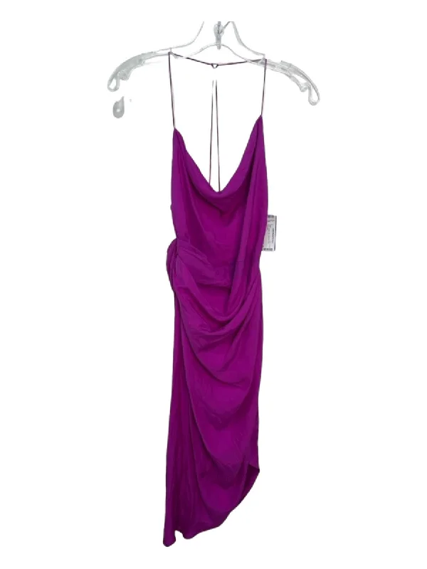 Gauge81 Size M Fuchsia Silk Spaghetti Strap Dress