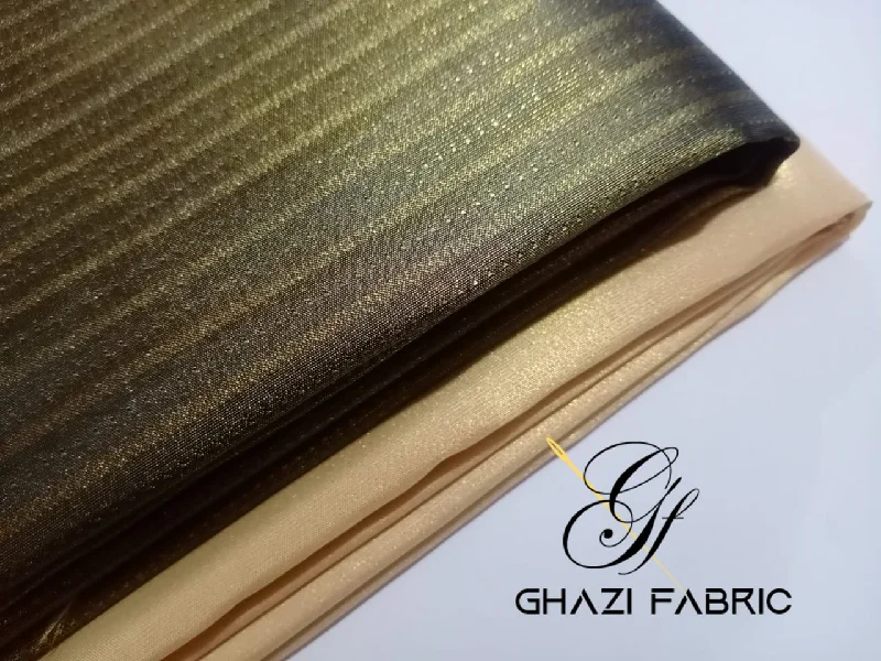 Ghazi fabric Gull-e-Marjaan Unstitched Masoori Winter Fall Collection 2 piece Dress For Women & Girl bottle green  With Beige Trouser GM04238