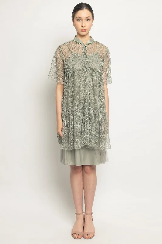 Tiana Dress in Sage Green