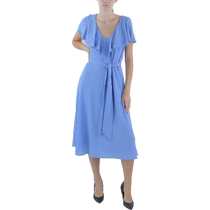 Lauren Ralph Lauren Womens Crepe Wear To Work Dress