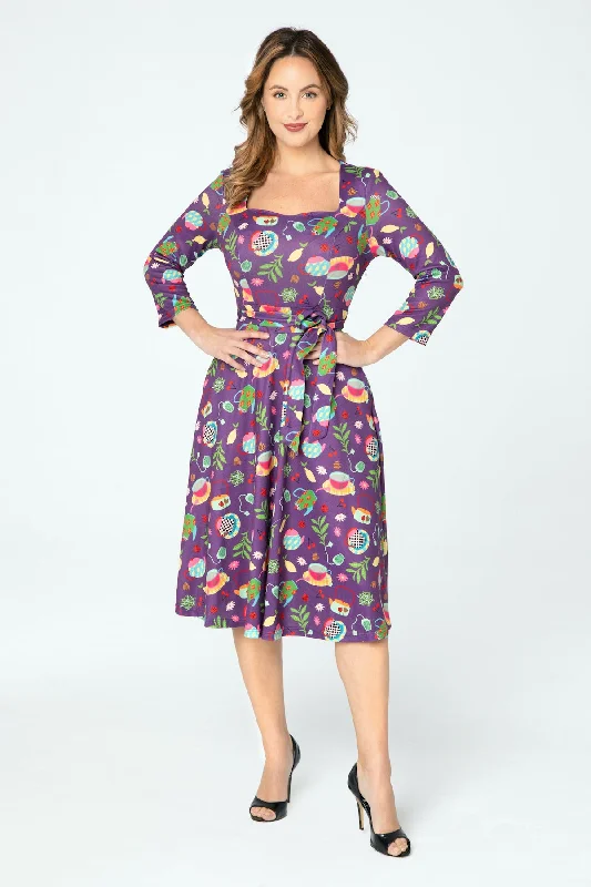 'Mira' Knit Swing Dress With Pockets