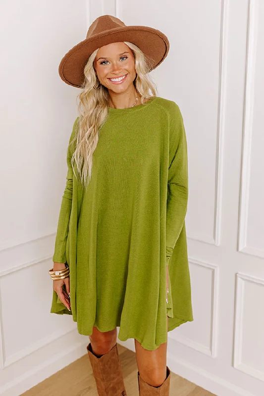 New Chapter Tunic Dress In lime