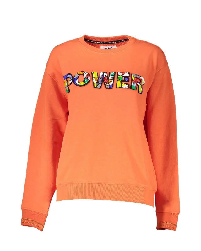 Desigual Power Sweatshirt Orange Hoodie Sweatshirt Pullover