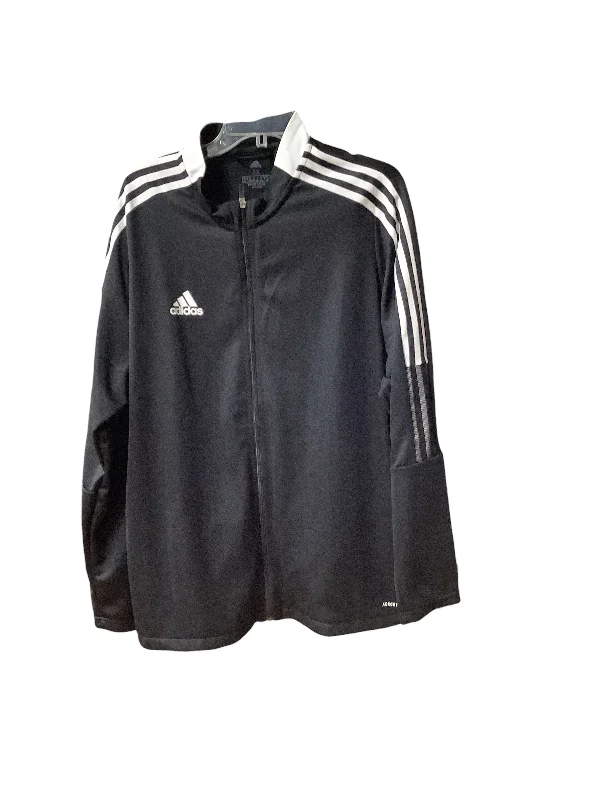 Athletic Jacket By Adidas In Black, Size: 3x Satin Jacket Silk Jacket Chiffon Jacket Athletic Jacket By Adidas In Black, Size: 3x Satin Jacket Silk Jacket Chiffon Jacket