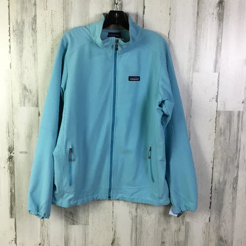 Athletic Jacket By Patagonia In Blue, Size: Xl Notch Collar Peter Pan Collar Cowl Neck Athletic Jacket By Patagonia In Blue, Size: Xl Notch Collar Peter Pan Collar Cowl Neck