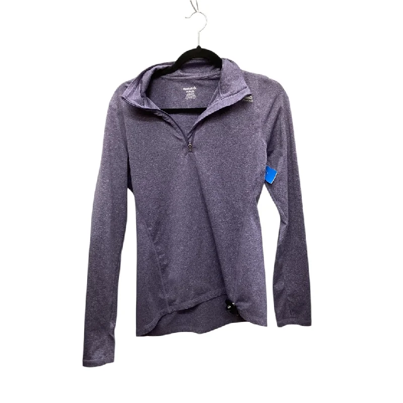 Athletic Jacket By Reebok In Purple, Size: M Wool Fabric Cashmere Fabric Tweed Fabric Athletic Jacket By Reebok In Purple, Size: M Wool Fabric Cashmere Fabric Tweed Fabric