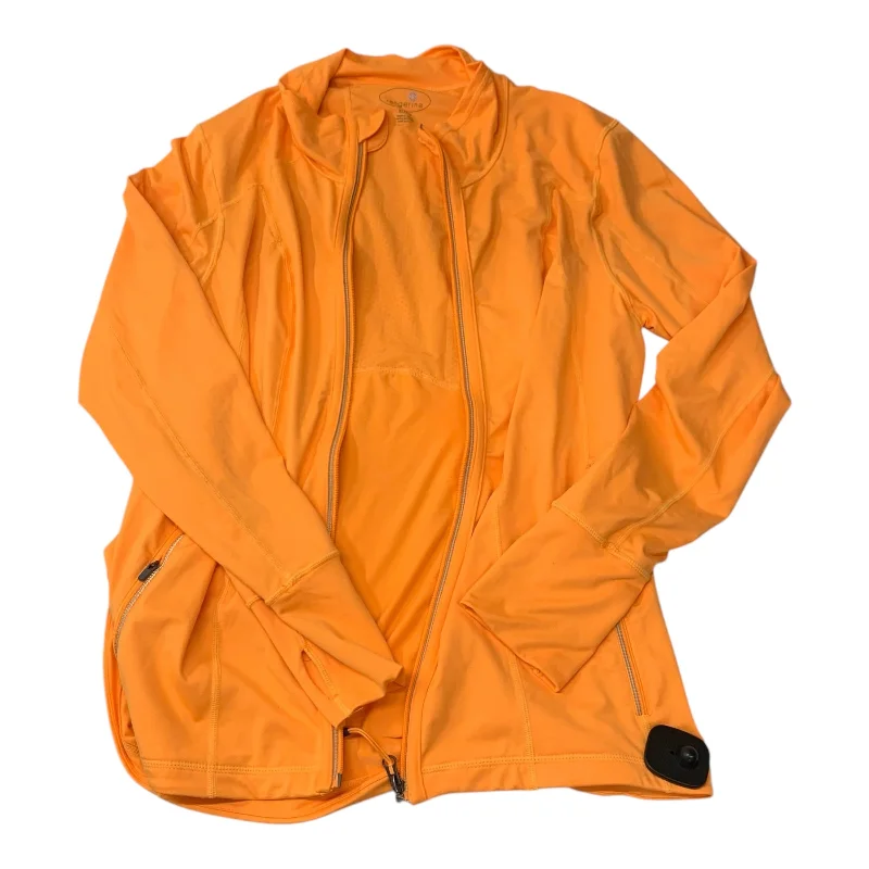 Athletic Jacket By Tangerine In Orange, Size: Xl Satin Fabric Silk Fabric Chiffon Fabric Athletic Jacket By Tangerine In Orange, Size: Xl Satin Fabric Silk Fabric Chiffon Fabric