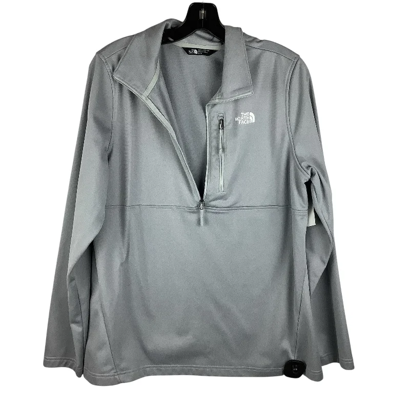 Athletic Jacket By The North Face In Grey, Size: Xl Notch Collar Peter Pan Collar Cowl Neck Athletic Jacket By The North Face In Grey, Size: Xl Notch Collar Peter Pan Collar Cowl Neck