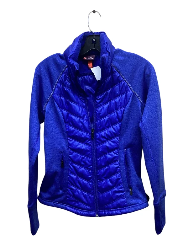 Athletic Jacket By Zella In Blue, Size: S Faux Fur Fabric Real Fur Fabric Shearling Fabric Athletic Jacket By Zella In Blue, Size: S Faux Fur Fabric Real Fur Fabric Shearling Fabric