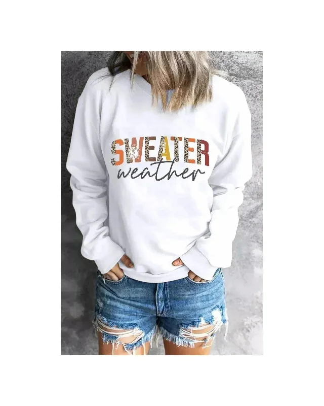 Azura Exchange Sweater Weather Monogram Sweatshirt - S Hoodie with Gradient Ombre Colorful