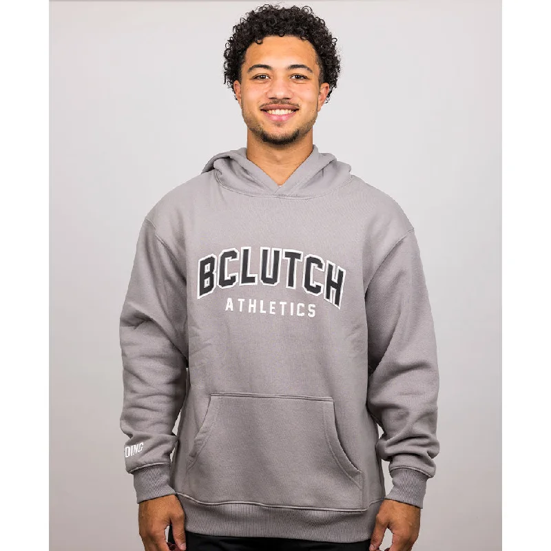 BCLUTCH PREMIUM GREY HOODIE Hoodie with Drawcord Adjustable Secure