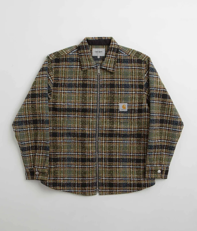 Carhartt Stroy Shirt Jacket - Stroy Check / Black Mesh Jacket Canvas Jacket Denim Jacket Carhartt Stroy Shirt Jacket - Stroy Check / Black Mesh Jacket Canvas Jacket Denim Jacket