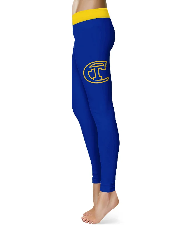City Tech Yellow Jackets NYCCT Game Day Logo on Thigh Gold Yoga Leggings for Women by Vive La Fete Knit Fabric Woven Fabric Fleece Fabric City Tech Yellow Jackets NYCCT Game Day Logo on Thigh Gold Yoga Leggings for Women by Vive La Fete Knit Fabric Woven Fabric Fleece Fabric