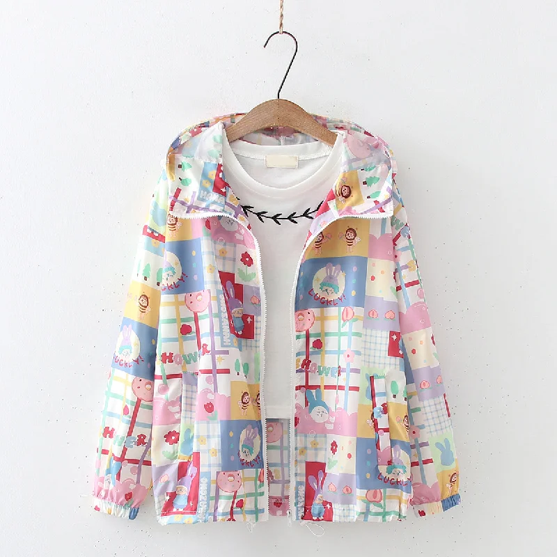 Cute cartoon long sleeve jacket 285 One-Shoulder Jacket Off-the-Shoulder Jacket Asymmetrical Jacket Cute cartoon long sleeve jacket 285 One-Shoulder Jacket Off-the-Shoulder Jacket Asymmetrical Jacket