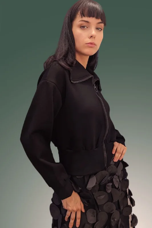 S272 SWEATER JACKET Stand-Up Collar Roll-Neck Collar Turtle Neck