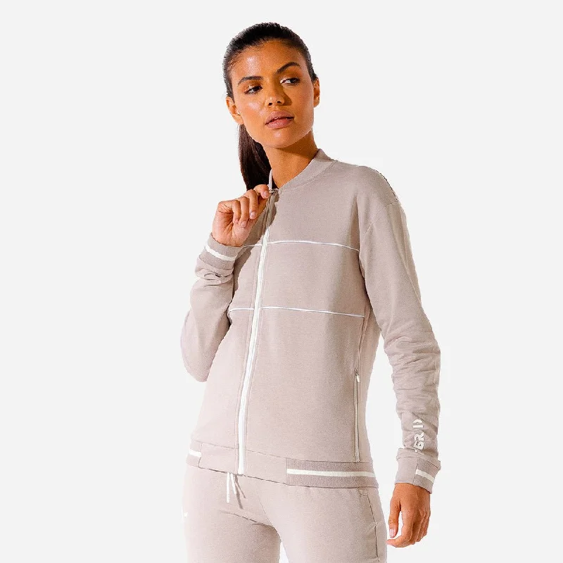 Hybrid Zip Up Jacket - Mushroom Cardigan Sweater Pullover