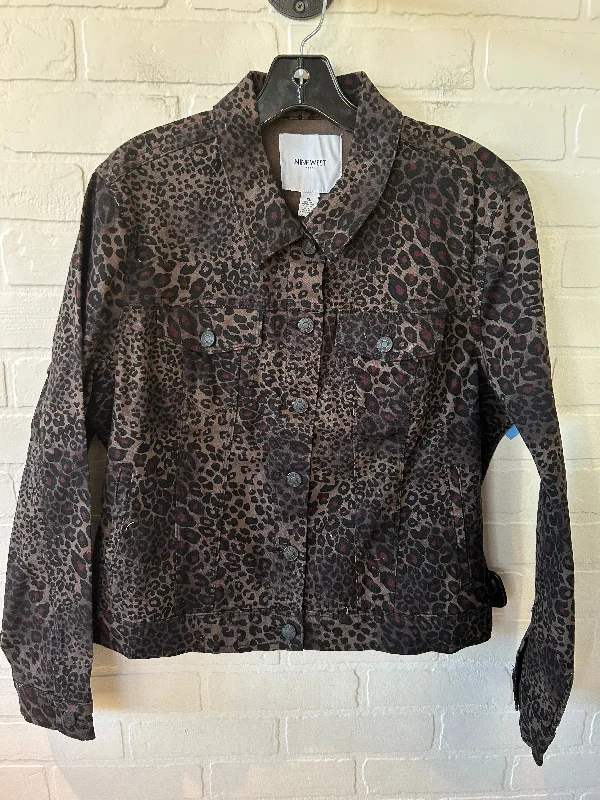 Jacket Denim By Nine West In Black & Brown, Size: Xl Insulated Jacket Fitted Jacket Loose Jacket Jacket Denim By Nine West In Black & Brown, Size: Xl Insulated Jacket Fitted Jacket Loose Jacket