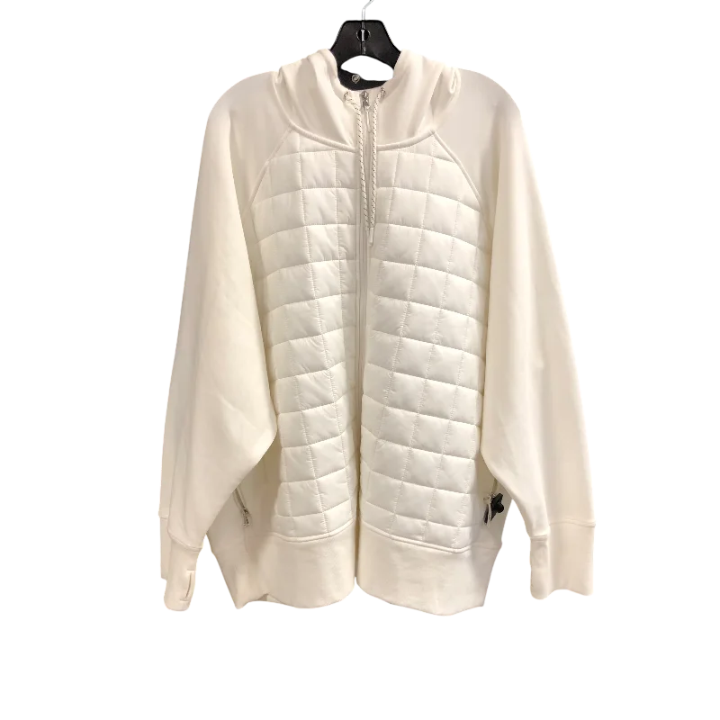 Jacket Fleece By Old Navy In White, Size: 4x Ribbed Jacket Pleated Jacket Ruffled Jacket Jacket Fleece By Old Navy In White, Size: 4x Ribbed Jacket Pleated Jacket Ruffled Jacket