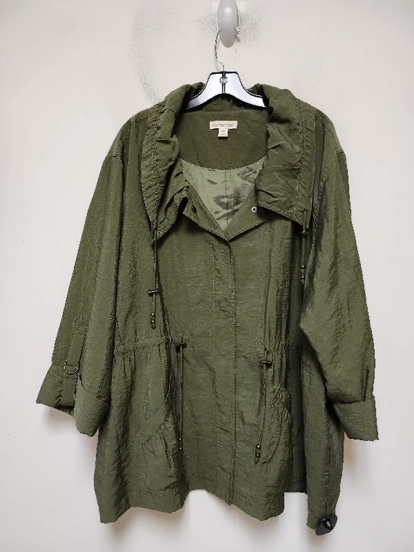 Jacket Other By Coldwater Creek In Green, Size: 3x Front Pockets Side Pockets Patch Pockets Jacket Other By Coldwater Creek In Green, Size: 3x Front Pockets Side Pockets Patch Pockets