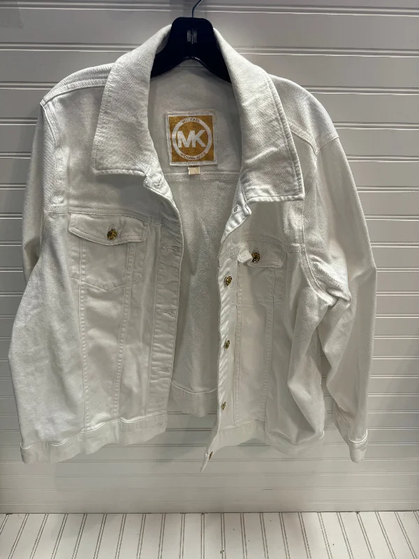 Jacket Other By Michael By Michael Kors In White, Size: 3x One-Shoulder Jacket Off-the-Shoulder Jacket Asymmetrical Jacket Jacket Other By Michael By Michael Kors In White, Size: 3x One-Shoulder Jacket Off-the-Shoulder Jacket Asymmetrical Jacket