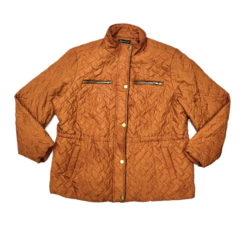 Jacket Puffer & Quilted By Ashley Stewart In Orange, Size: 3x Denim Jacket Leather Jacket Suede Jacket Jacket Puffer & Quilted By Ashley Stewart In Orange, Size: 3x Denim Jacket Leather Jacket Suede Jacket