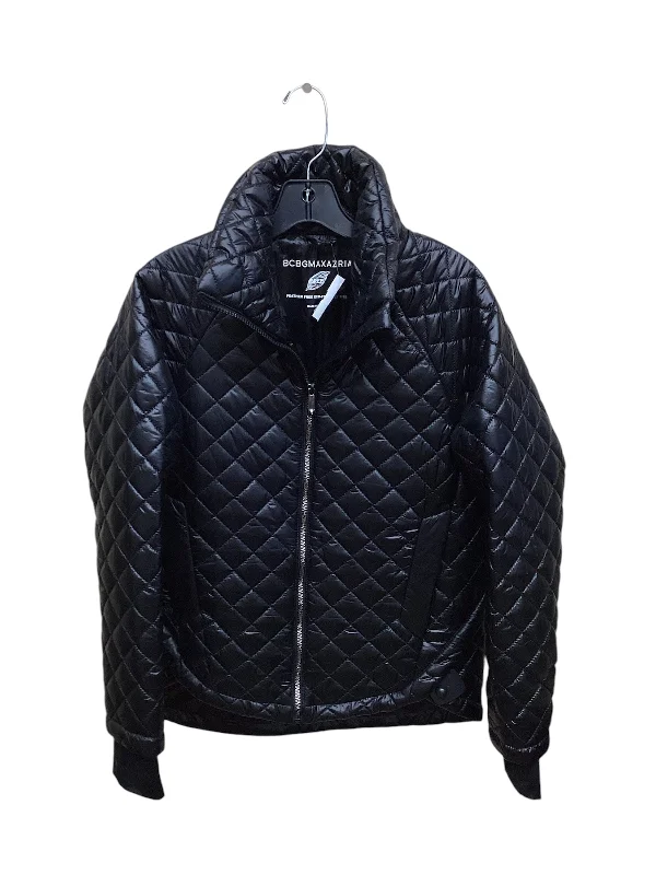 Jacket Puffer & Quilted By Bcbgmaxazria In Black, Size: S Wool Fabric Cashmere Fabric Tweed Fabric Jacket Puffer & Quilted By Bcbgmaxazria In Black, Size: S Wool Fabric Cashmere Fabric Tweed Fabric