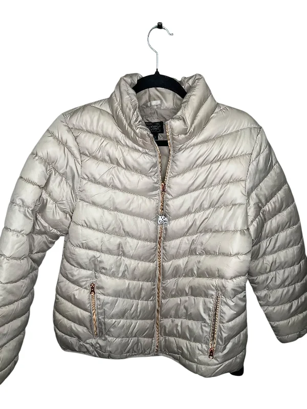 Jacket Puffer & Quilted By Cherokee In Gold, Size: L Print Jacket Jacquard Jacket Embroidered Jacket