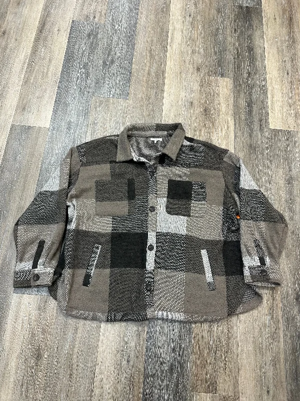 Jacket Shirt By Maurices In Plaid Pattern, Size: 2x Striped Jacket Polka Dot Jacket Floral Jacket Jacket Shirt By Maurices In Plaid Pattern, Size: 2x Striped Jacket Polka Dot Jacket Floral Jacket