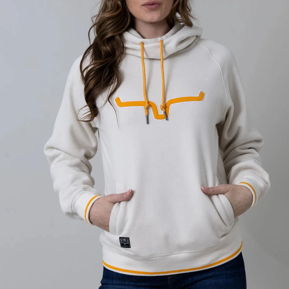 Kimes Ranch Women's Two Scoops Hoodie in Natural Hoodie with Mesh Breathable Sporty