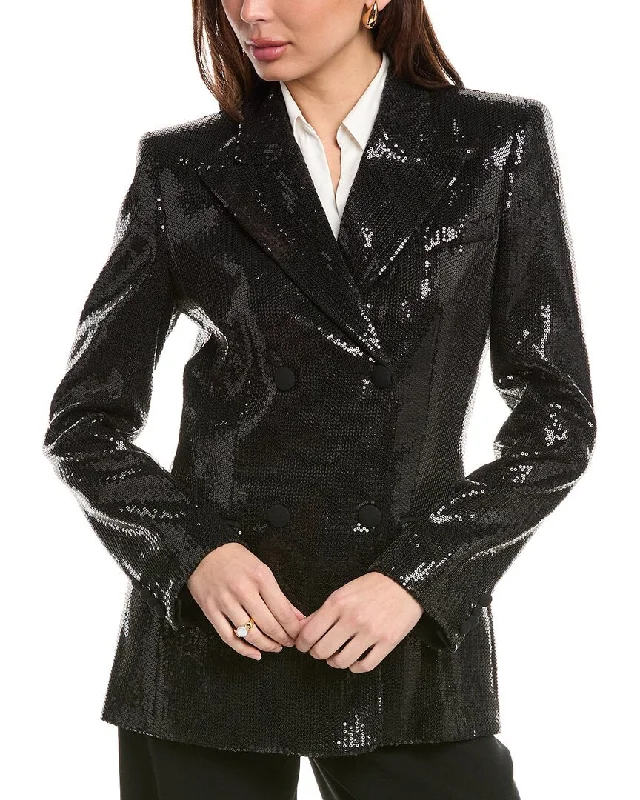 Michael Kors Sequin Double-Breasted Jacket Striped Jacket Polka Dot Jacket Floral Jacket Michael Kors Sequin Double-Breasted Jacket Striped Jacket Polka Dot Jacket Floral Jacket