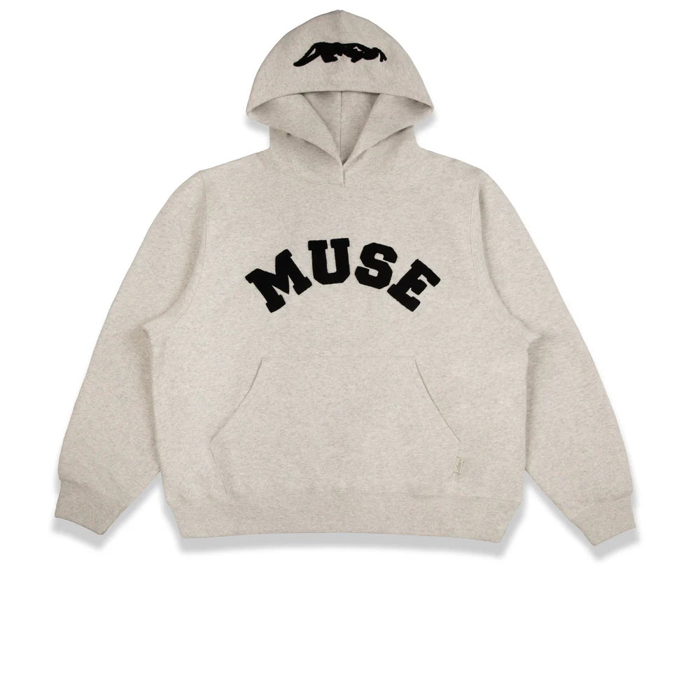 Muse Heavyweight Chenille Hoodie Cookies Hoodie with Drop Shoulder Relaxed Streetwear