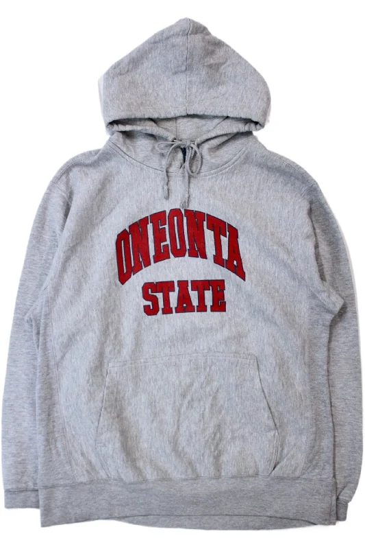 MV Sport - Oneonta State Hoodie Hoodie with Zipper Placket Modern Functional