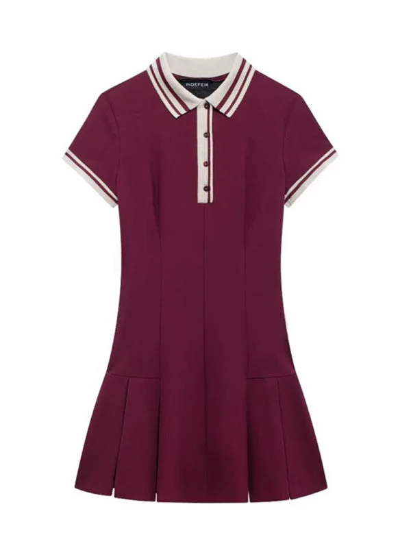 Blue Zone Planet | Sage's Color Block Ribbed Wide Pleated Mini Dress Fashionable Button-Front Mini Dress Blue Zone Planet | Sage's Color Block Ribbed Wide Pleated Mini Dress Fashionable Button-Front Mini Dress