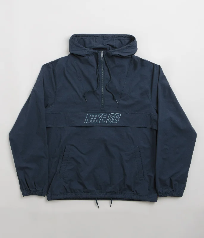 Nike SB Anorak Jacket - Armory Navy / Denim Turquoise Hoodie Zip-Up Jacket Button-Up Jacket Nike SB Anorak Jacket - Armory Navy / Denim Turquoise Hoodie Zip-Up Jacket Button-Up Jacket