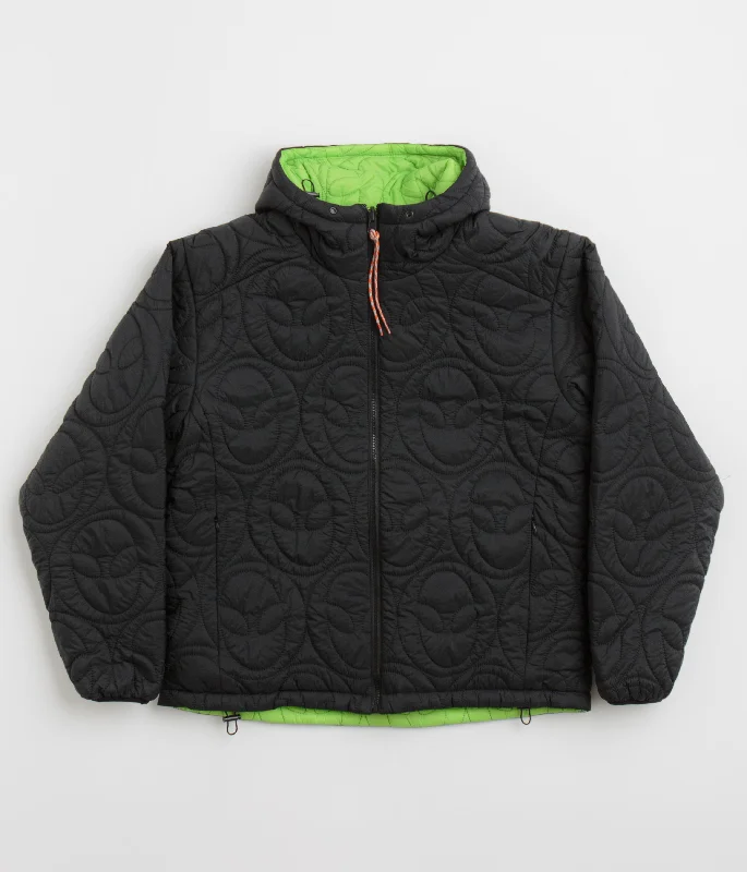 No Problemo Alien-O Quilted Liner Jacket - Black Print Jacket Jacquard Jacket Embroidered Jacket No Problemo Alien-O Quilted Liner Jacket - Black Print Jacket Jacquard Jacket Embroidered Jacket