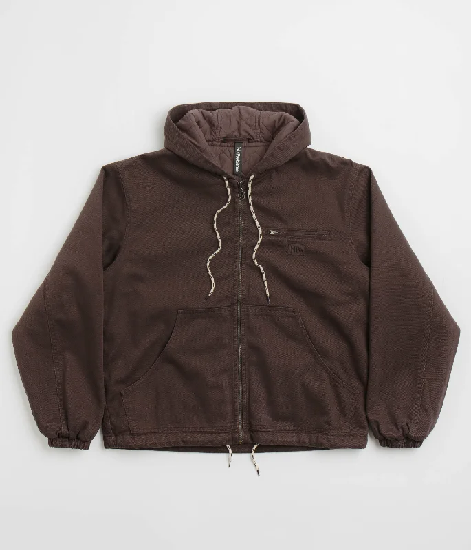 No Problemo No Problemo Workwear Jacket - Brown Print Jacket Jacquard Jacket Patchwork Jacket No Problemo No Problemo Workwear Jacket - Brown Print Jacket Jacquard Jacket Patchwork Jacket