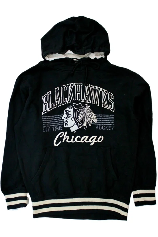 Old Time Hockey - Black Hawks Hoodie Hoodie with Back Slit Movement Comfort