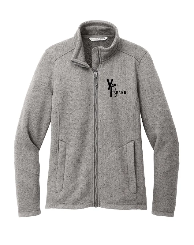 Port Authority® Ladies Arc Sweater Fleece Jacket Fleece Jacket Down Jacket Feather Jacket Port Authority® Ladies Arc Sweater Fleece Jacket Fleece Jacket Down Jacket Feather Jacket
